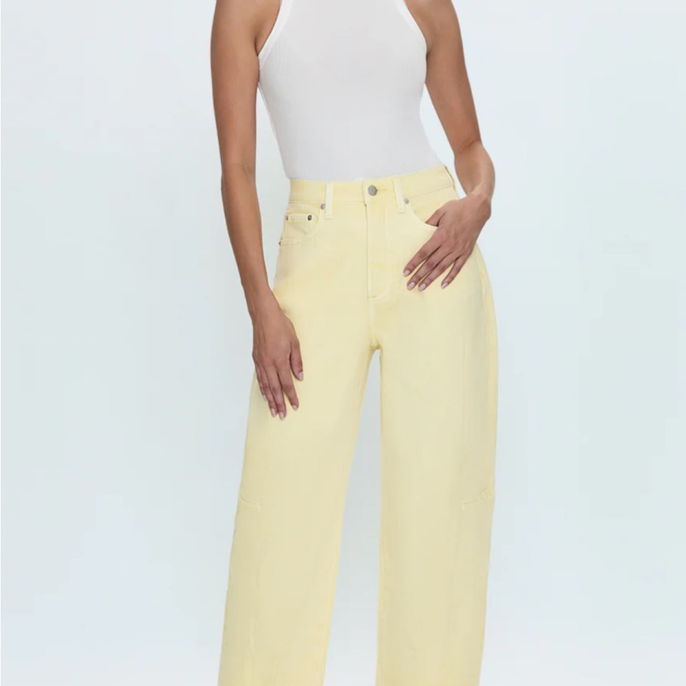 Pistola ELI HIGH RISE BARREL JEAN - SOFT BUTTERCUP